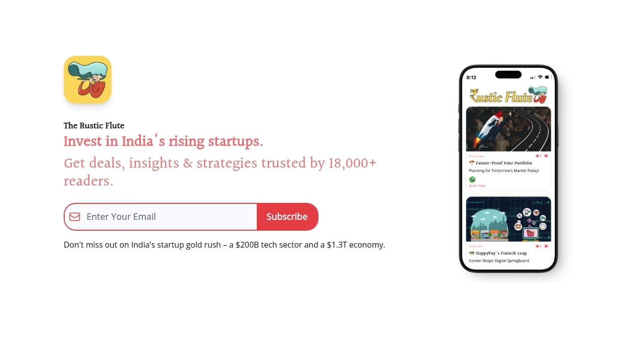 Screenshot of Rustic Flute website
