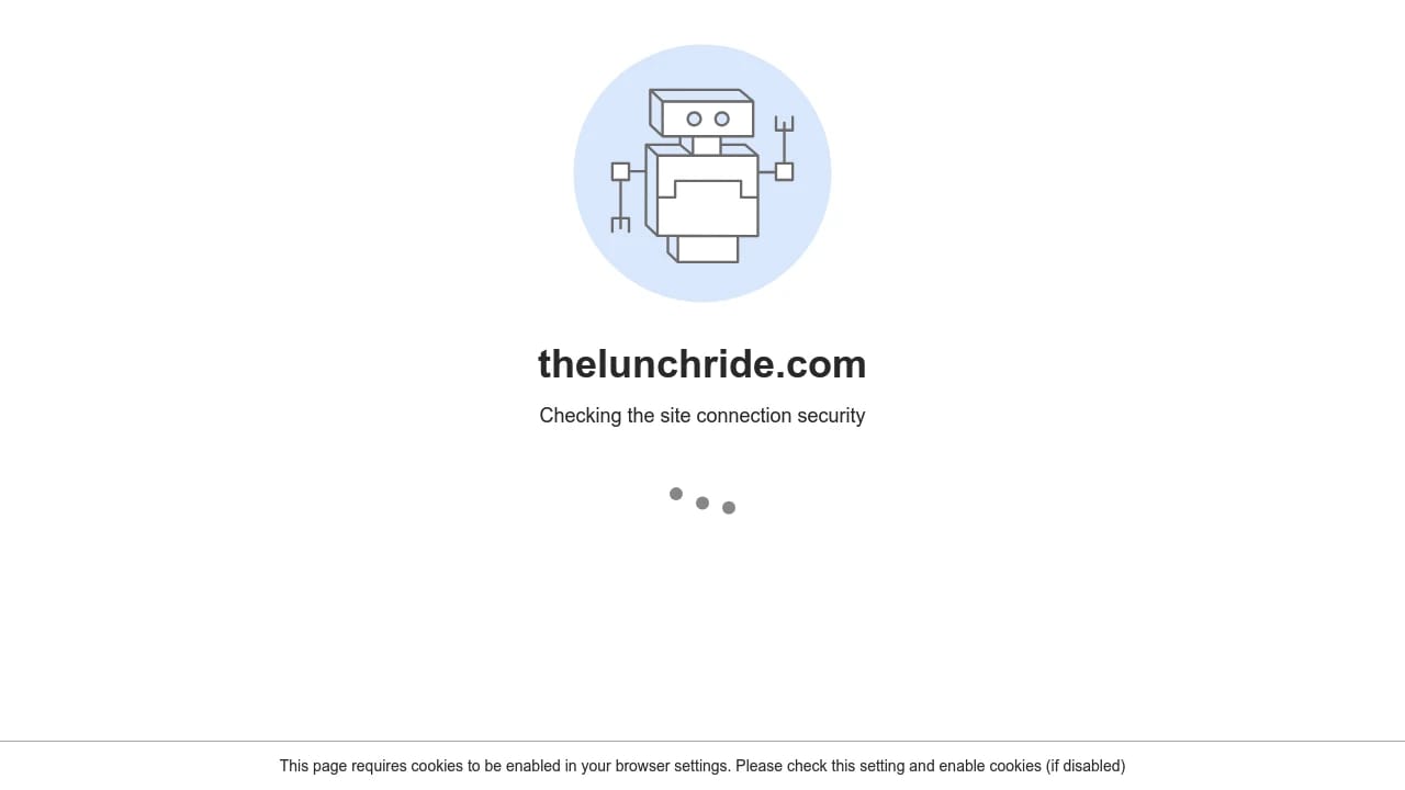 Screenshot of The Lunch Ride website