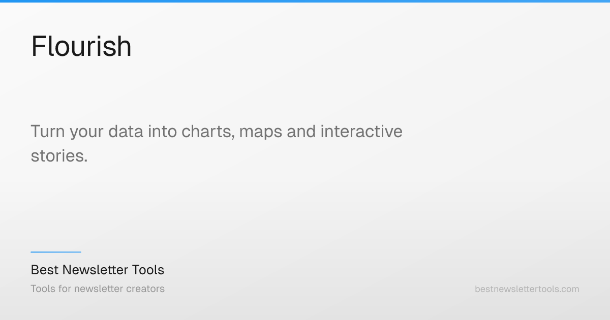 Flourish: Create interactive data stories and visuals, no code. – Best ...