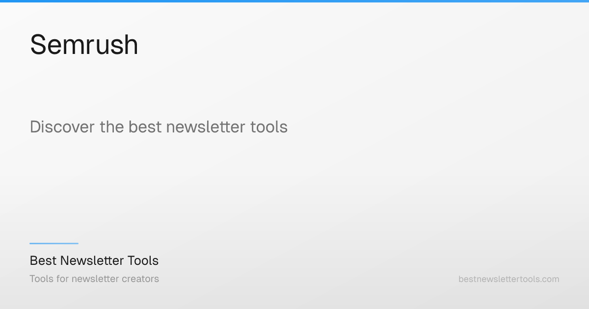 Semrush: All-in-one platform for SEO, content, PPC, and social market ...