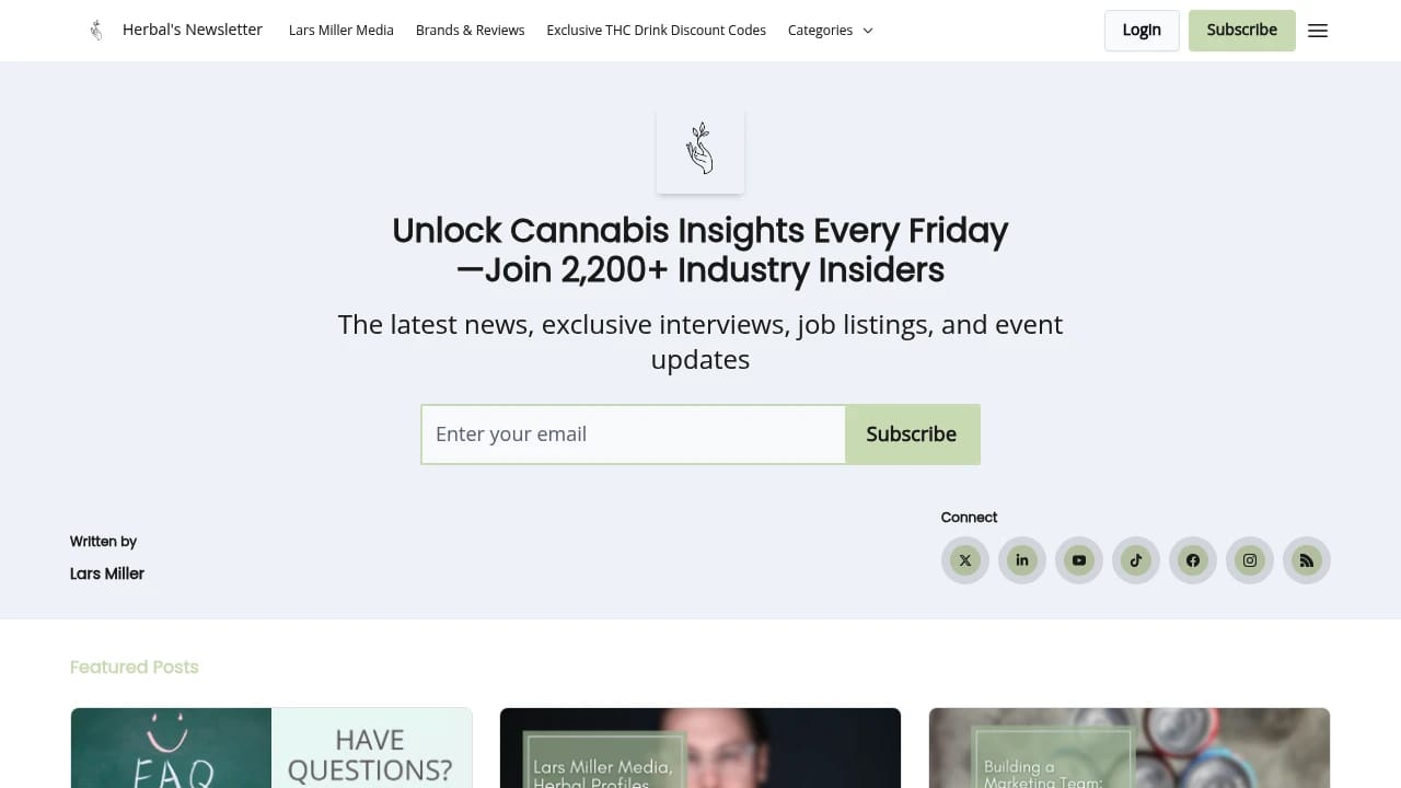 Screenshot of Herbal Profiles website