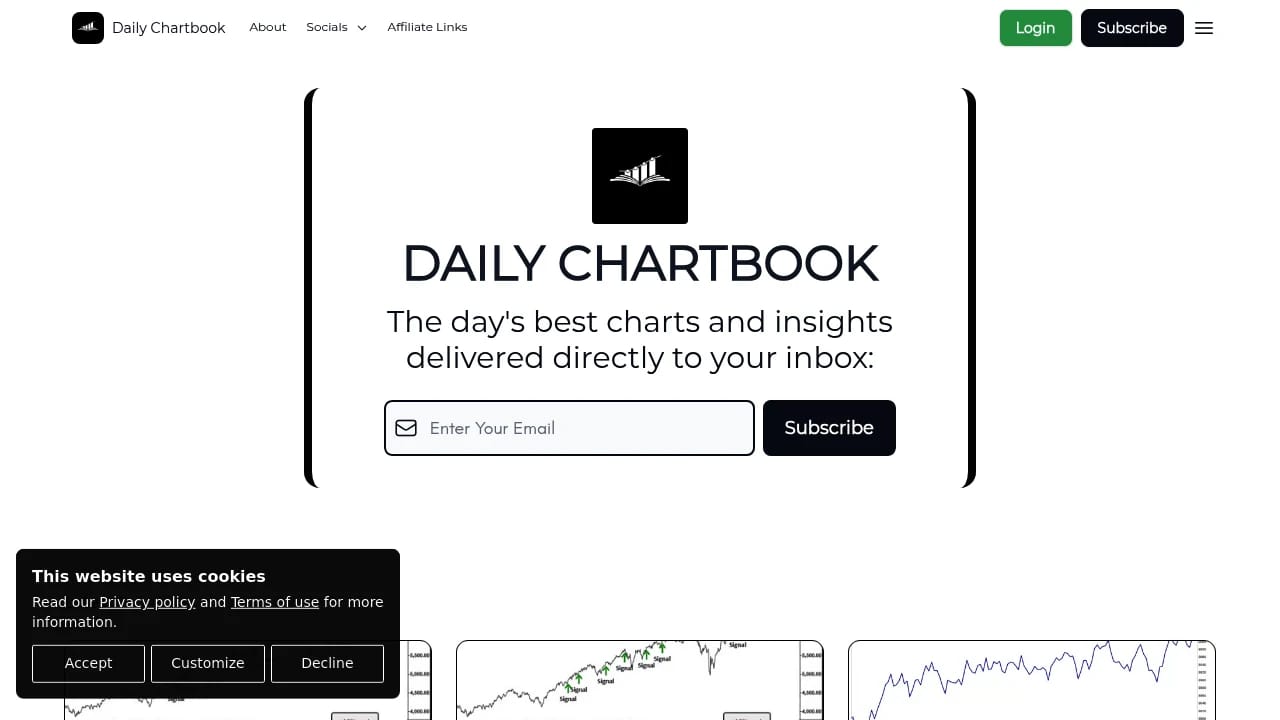 Screenshot of Daily Chartbook website