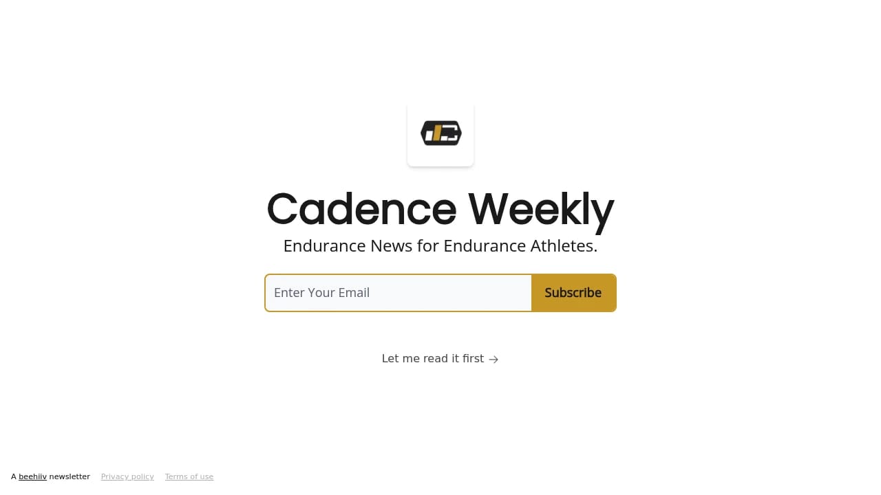 Screenshot of Cadence Weekly website