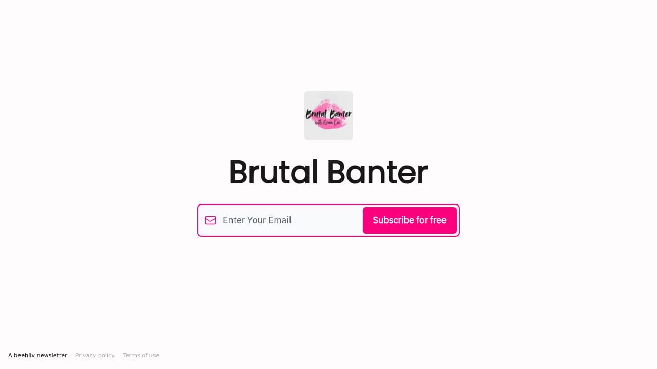 Screenshot of Brutal Banter website
