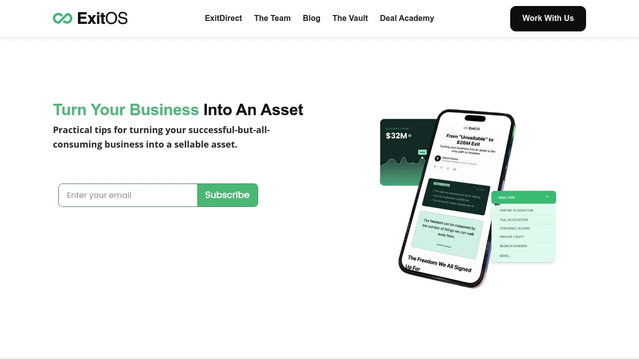Screenshot of The Profiteers website