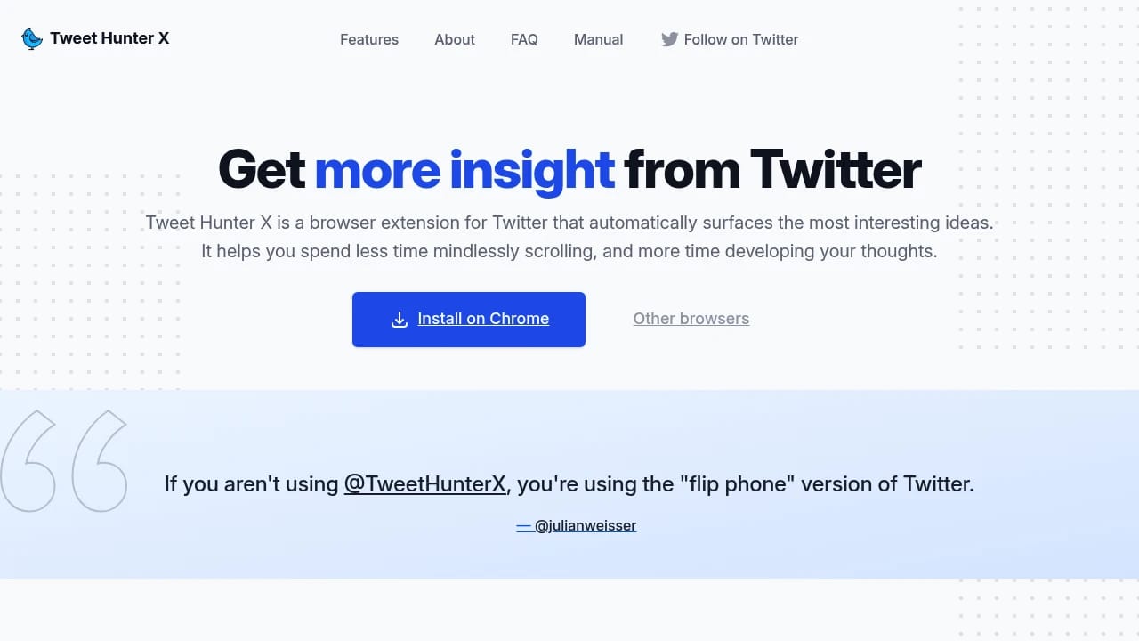 Screenshot of Twemex website
